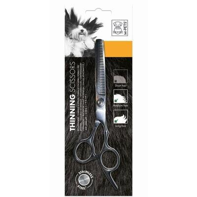 Ножиці M-Pets Grooming Steel Thinning Scissor філірувальні, металеві для стрижки собак, 6x19x0,5 см
