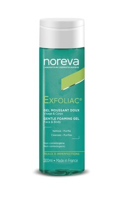 Гель Noreva Exfoliac для обличчя очищуючий, для чутливої шкіри, 200 мл