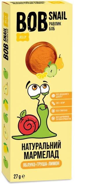 Мармелад Bob Snail Jelly яблуко-груша-лимон, 27 г