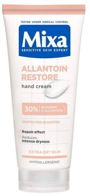 Крем для рук Mixa Allantoin Restore з гліцерином відновлювальний для дуже сухої шкіри рук, 100 мл