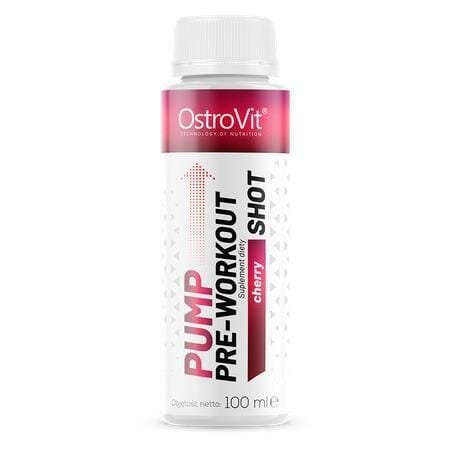 Передтренувальний комплекс OstroVit Pump Pre-Workout Shot вишня, 100 мл