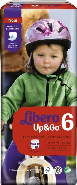 Підгузки-трусики Libero Up&Go розмір 6, 13-20 кг, 36 шт