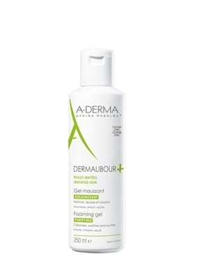 Гель для обличчя і тіла A-Derma Dermalibour +, антибактеріальний, для очищення пошкодженої шкіри, 250 мл