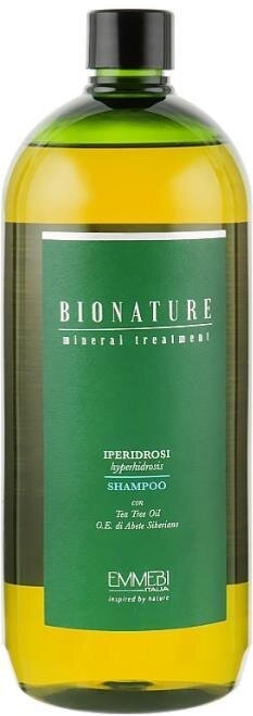 Шампунь для волосся Emmebi Italia Bionature Hyperhidrosis від гіпергідроза, 1000 мл