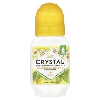 Дезодорант кульковий Crystal Chamomile & Green Tea натуральний без алюмінію, 66 мл