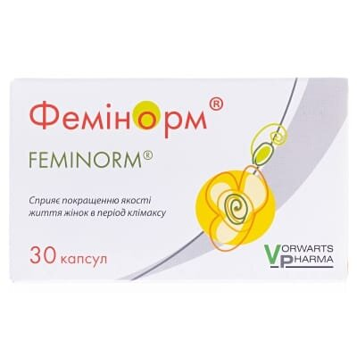 Фемінорм капсули м'як. желат. №30 (15х2)