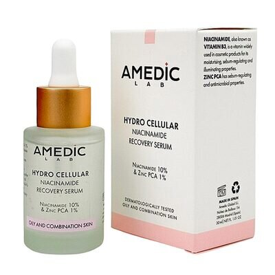 Сироватка для обличчя Amedic Hydro Cellular Niacinamide Recovery Serum відновлююча з ніацинамідом, 30 мл