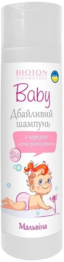 Шампунь Bioton Cosmetics Baby дитячий Мальвіна з чередою 3+, 250 мл