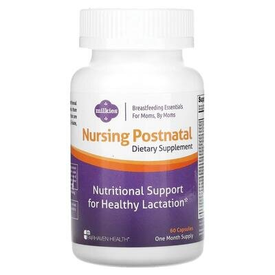 Вітаміни постнатальні Fairhaven Health Nursing Postnatal, 60 капсул