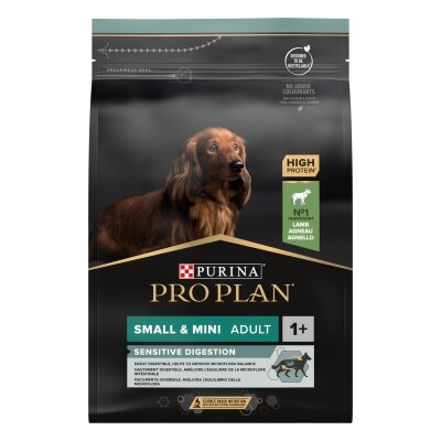 Корм сухий Purina Pro Plan Small & Mini Sensitive Digestion для собак дрібних і карликових порід для чутливого травлення, ягня, 3 кг