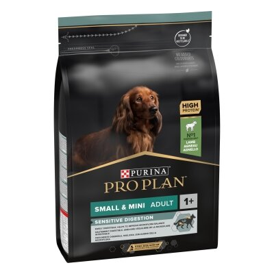 Корм сухий Purina Pro Plan Small & Mini Sensitive Digestion для собак дрібних і карликових порід для чутливого травлення, ягня, 3 кг