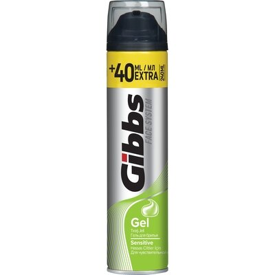 Гель для гоління Gibbs Face System Sensitive для чутливої ??шкіри, 240 мл