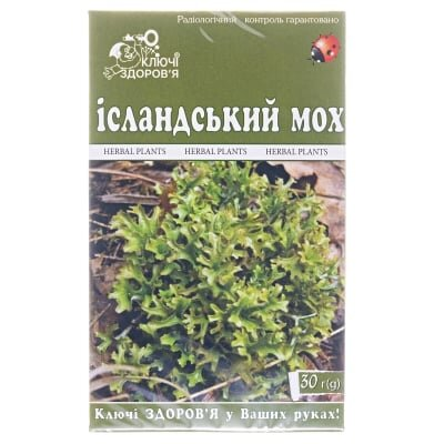Фіточай Ключі Здоров'я Ісландський мох по 30 г у пач.