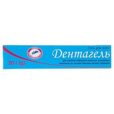 Дентагель гель д/ясен по 20 г у тубах