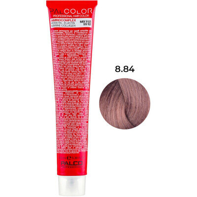 Крем-фарба для волосся Palco Professional Color № 8.84 блонд світлий коричневий гарячий-моккачіно 100 мл