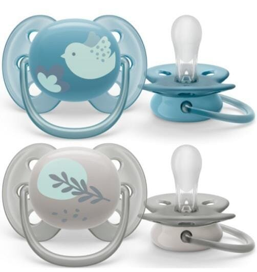 Пустушка силіконова Philips Avent Ultra Soft SCF091/15, 6-18 місяців, 2 шт
