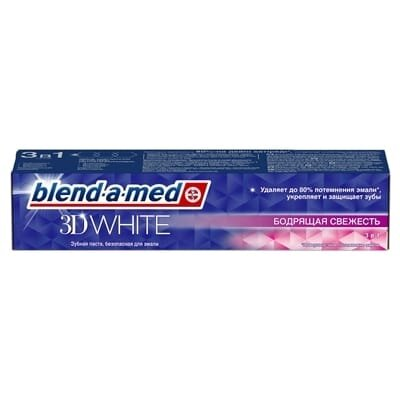 Зубна паста Blend-a-med 3D White Бадьоряча свіжість, 100 мл