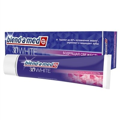 Зубна паста Blend-a-med 3D White Бадьоряча свіжість, 100 мл