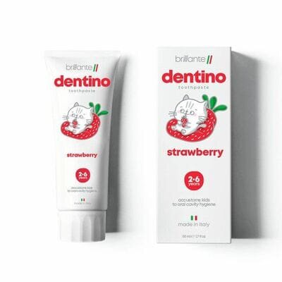Зубна паста-гель Brillante Dentino Kids Strawberry, 50 мл