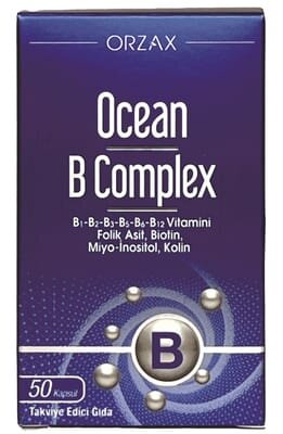 Вітаміни групи В Orzax Ocean B Complex, 50 капсул