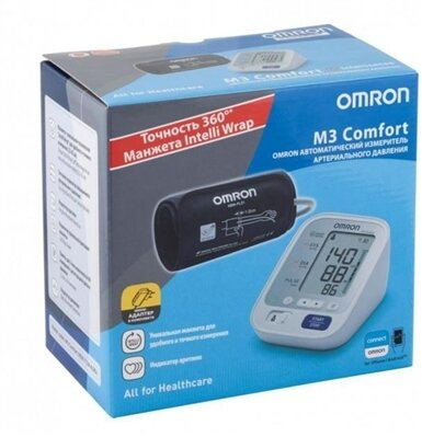 Тонометр Omron M3 Comfort HEM-7134-ALRU автоматичний з мережевим адаптером