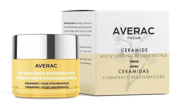 Крем для обличчя Averac Focus Ceramide нічний зволожуючий відновлюючий, 50 мл
