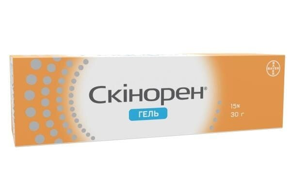 Скінорен гель 15 % по 30 г у тубах