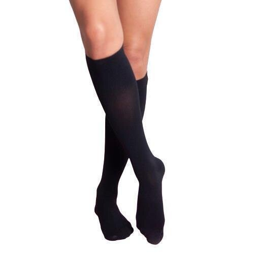 Гольфи компресійні Lauma Medical Cotton Comfort AD 204 з миском, 1 клас компресії, колір чорний, розмір 45-47