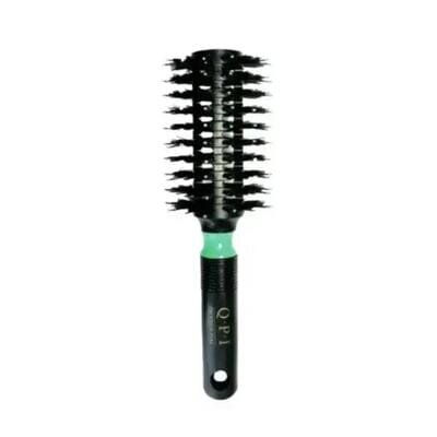 Гребінець для волосся QPI Professional Silver Style Brush PB-8520 FR з ворсом зелена 22 см