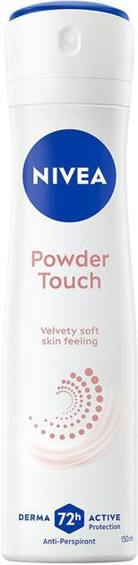 Дезодорант-антиперспірант спрей Nivea Powder Touch Ефект Пудри 72h (82286), 150 мл