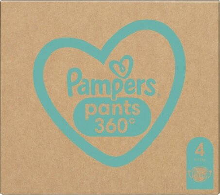 Підгузки-трусики Pampers Pants дитячі розмір 4, 9-15 кг, 176 шт