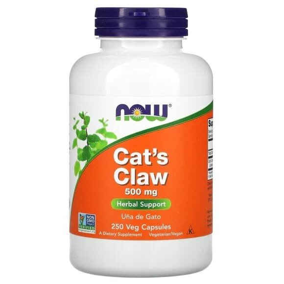 Котячий кіготь NOW Cat's Claw 500 мг вег. капсули №250