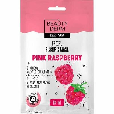 Маска-скраб для обличчя Beauty Derm Pink Raspberry, 10 мл