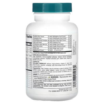 Комплекс Source Naturals Wellness Formula таблетки №90