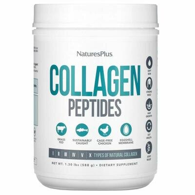 Колагенові пептиди Nature's Plus Collagen Peptides без смаку, 588 г