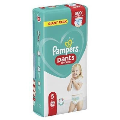 Підгузки-трусики Pampers Pants дитячі розмір 5, 12-17 кг, 56 шт