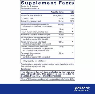 Комплекс для підтримки простати Pure Encapsulations SP Ultimate, 90 капсул