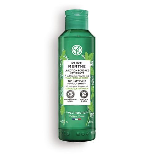 Лосьйон-пудра для обличчя Yves Rocher Pure Menthe з М’ятою для матовості, 150 мл