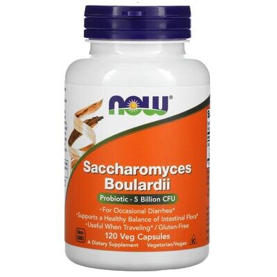 Сахароміцети буларді NOW Saccharomyces Boulardii вег. капсули №120