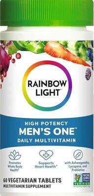 Мультивитамины для мужчин Rainbow Light Men's One, 60 вегетарианских таблеток