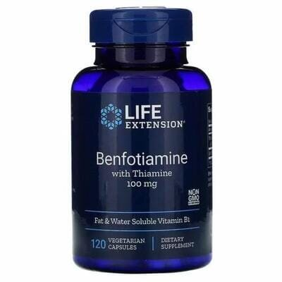 Бенфотиамин Life Extension Benfotiamine 100 мг, 120 капсул