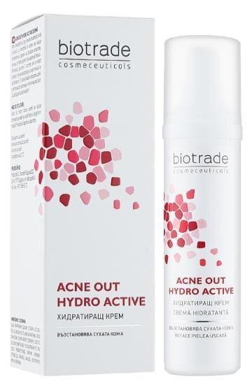 Крем для обличчя Biotrade Acne Out зволожуючий гідроактивний проти вугрової висипки, 60 мл