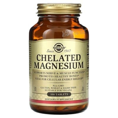 Магнію хелат Solgar Chelated Magnesium таблетки №100