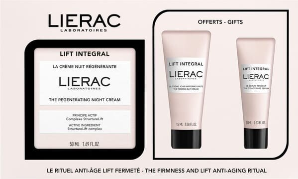 Набір Lierac Lift Integral (нічний крем 50 мл + денний крем 15 мл + сироватка 10 мл)