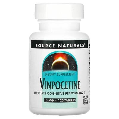 Вінпоцетин Source Naturals Vinpocetine 10 мг, 120 таблеток