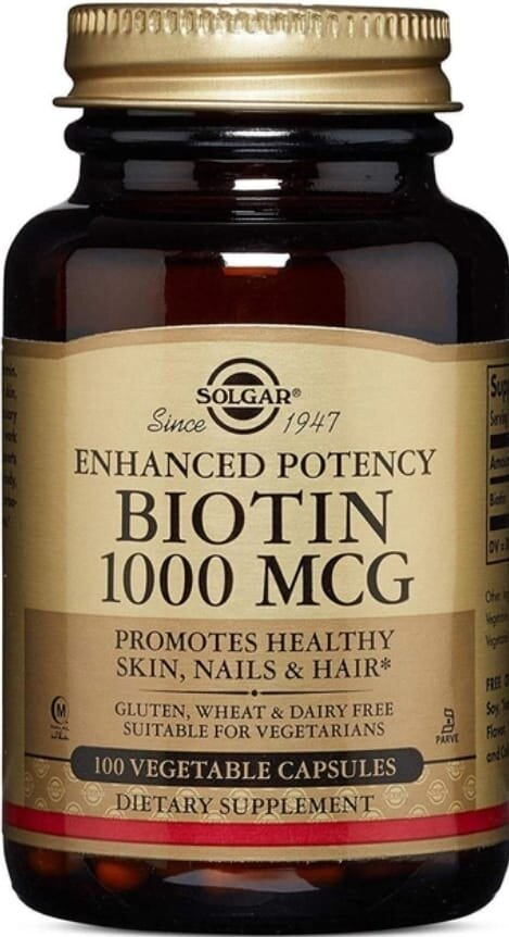 Біотин Solgar Biotin 1000 мкг вег. капсули №100