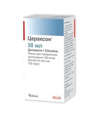 Цераксон розчин д/перор. заст. 100 мг/мл по 30 мл у флак.