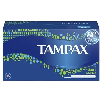 Тампони Tampax Super з аплікатором, 3 краплі, 16 штук