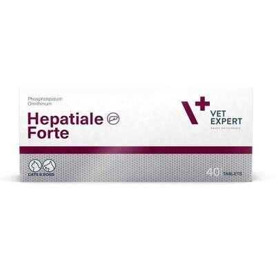Гепатіалє форте VetExpert Hepatiale Forte для собак і кішок із захворюванням печінки, 10 таблеток