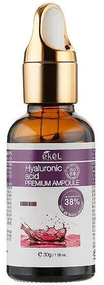 Сироватка для обличчя Ekel Premium Ampoule Hyaluronic Acid ампульна глибоке зволоження з гіалуроновою кислотою, 30 мл